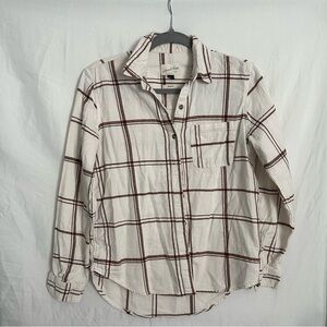 Plaid Button-Up Shirt